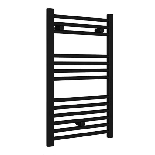 Toreno Black W500 X H800mm Heated Towel Rail -Bathroom Essentials Shop 508bs lrg01