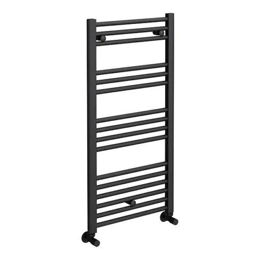 Toreno Black W500 X H1000mm Heated Towel Rail -Bathroom Essentials Shop 510bs d2