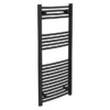 Toreno Black Curved W500 X H1200mm Heated Towel Rail -Bathroom Essentials Shop 512bc new d1