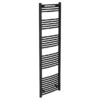 Toreno Black Curved W500 X H1800mm Heated Towel Rail -Bathroom Essentials Shop 518bc nd1