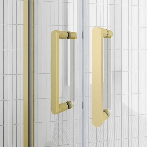 Toreno Brushed Brass 1200 X 800mm Offset Quadrant Shower Enclosure Without Tray -Bathroom Essentials Shop bb18q2d d3 2