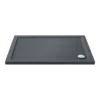 Toreno Matt Black 1000 X 800mm Sliding Door Shower Enclosure + Slate Effect Tray -Bathroom Essentials Shop blk128sdesl d1