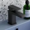 Toreno Modern Black Basin Mono Mixer Tap -Bathroom Essentials Shop blt7132 d6