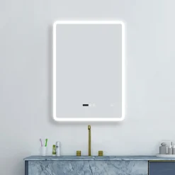 Toreno 700 X 500mm Portrait LED Illuminated Bluetooth Mirror Incl. Touch Sensor -Bathroom Essentials Shop mir011 d1n