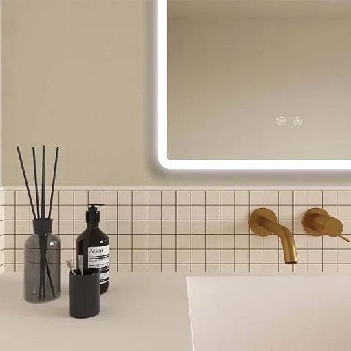 Toreno 800 X 600mm LED Illuminated Bluetooth Mirror Inc. Touch Sensor + Anti-Fog -Bathroom Essentials Shop mir012 d5