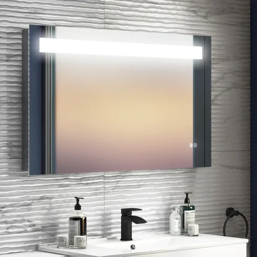 Toreno 1000 X 600mm Landscape LED Back-lit Bluetooth Mirror With Touch Sensor -Bathroom Essentials Shop mir026 n l