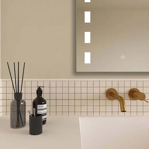 Toreno 500x700mm LED Illuminated Mirror Incl. Touch Sensor -Bathroom Essentials Shop mir041 d5n