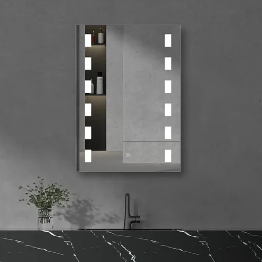 Toreno 500x700mm LED Illuminated Mirror Incl. Touch Sensor -Bathroom Essentials Shop mir041 n