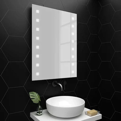 Toreno 800x600mm LED Illuminated Mirror Inc. Touch Sensor, Anti-Fog & Shaving Socket -Bathroom Essentials Shop mir365 nl