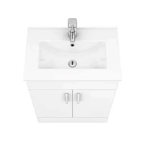 Toreno 1100mm Gloss White Vanity Unit Bathroom Suite - Depth 400/200mm -Bathroom Essentials Shop mod1100pan d6