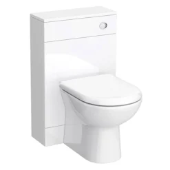 Toreno 1500mm Gloss White Vanity Unit Bathroom Suite - Depth 400/200mm -Bathroom Essentials Shop mod1500 d3