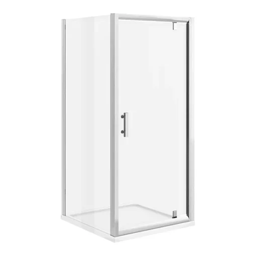 Toreno 8mm Square Pivot Door Shower Enclosure - Easy Fit -Bathroom Essentials Shop modpd9090 d1