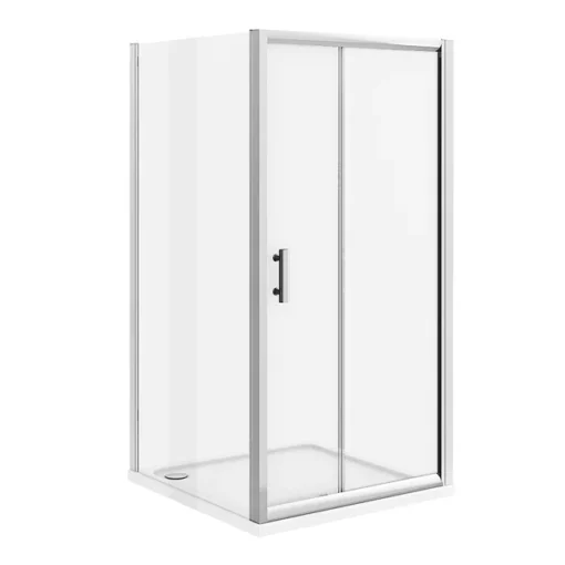 Toreno 8mm 1000 X 1000mm Square Sliding Door Large Shower Enclosure - Easy Fit -Bathroom Essentials Shop modsd1010 d1