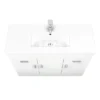 Toreno Vanity Sink With Cabinet - 1000mm Modern High Gloss White -Bathroom Essentials Shop mv1000 n d3