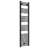 Toreno Black W400 X H1600mm Heated Towel Rail - Straight -Bathroom Essentials Shop trb416l