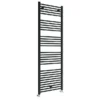 Toreno Black W600 X H1800mm Heated Towel Rail - Straight -Bathroom Essentials Shop trb618l