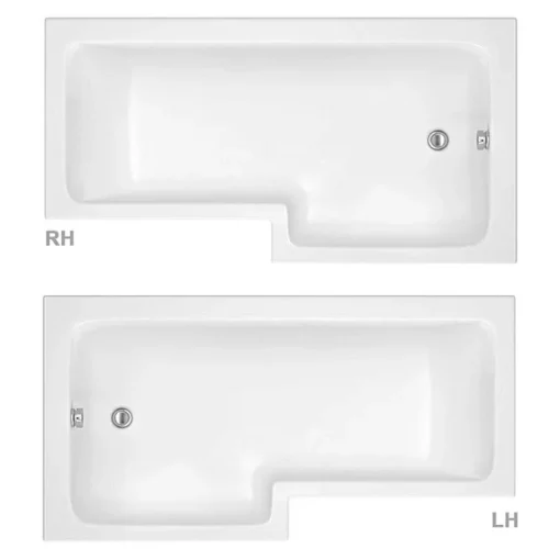 Toreno L-Shaped 1500 Complete Bathroom Package -Bathroom Essentials Shop trcbs15 d4